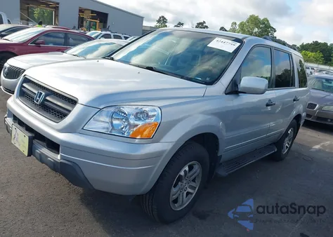2004 Honda Pilot Exl из США, поврежденный, VIN 2HKYF185X4H578798